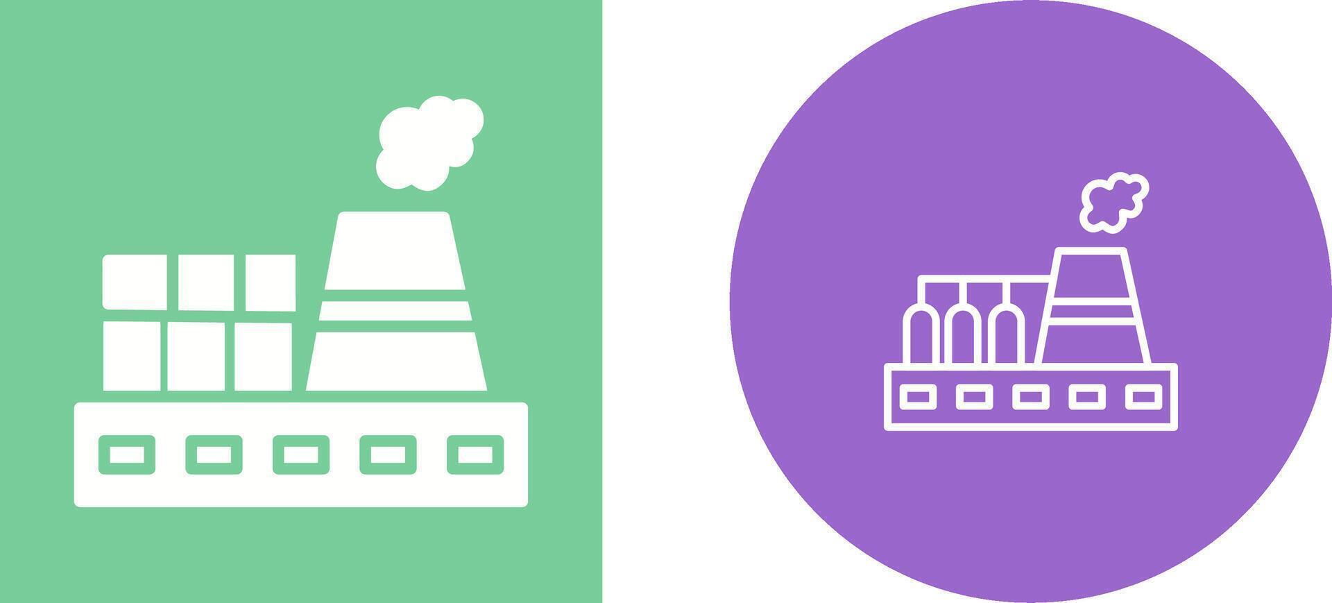 Nuclear Plant Vector Icon