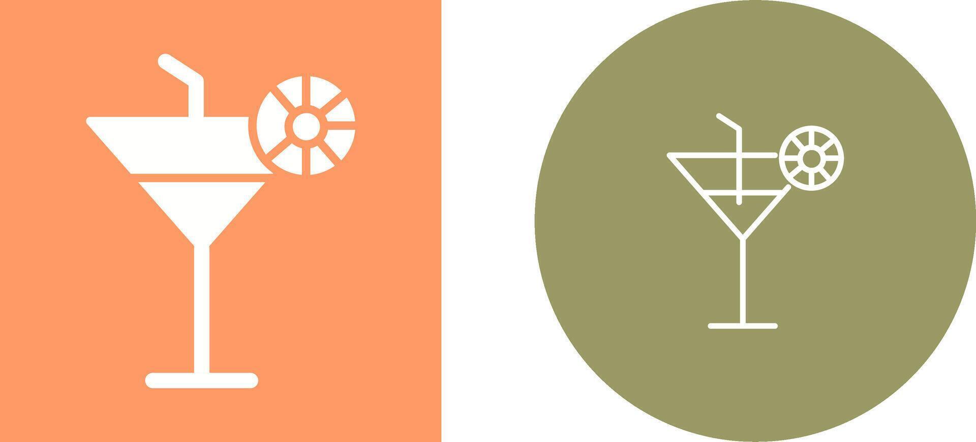 Cocktail Drink Vector Icon