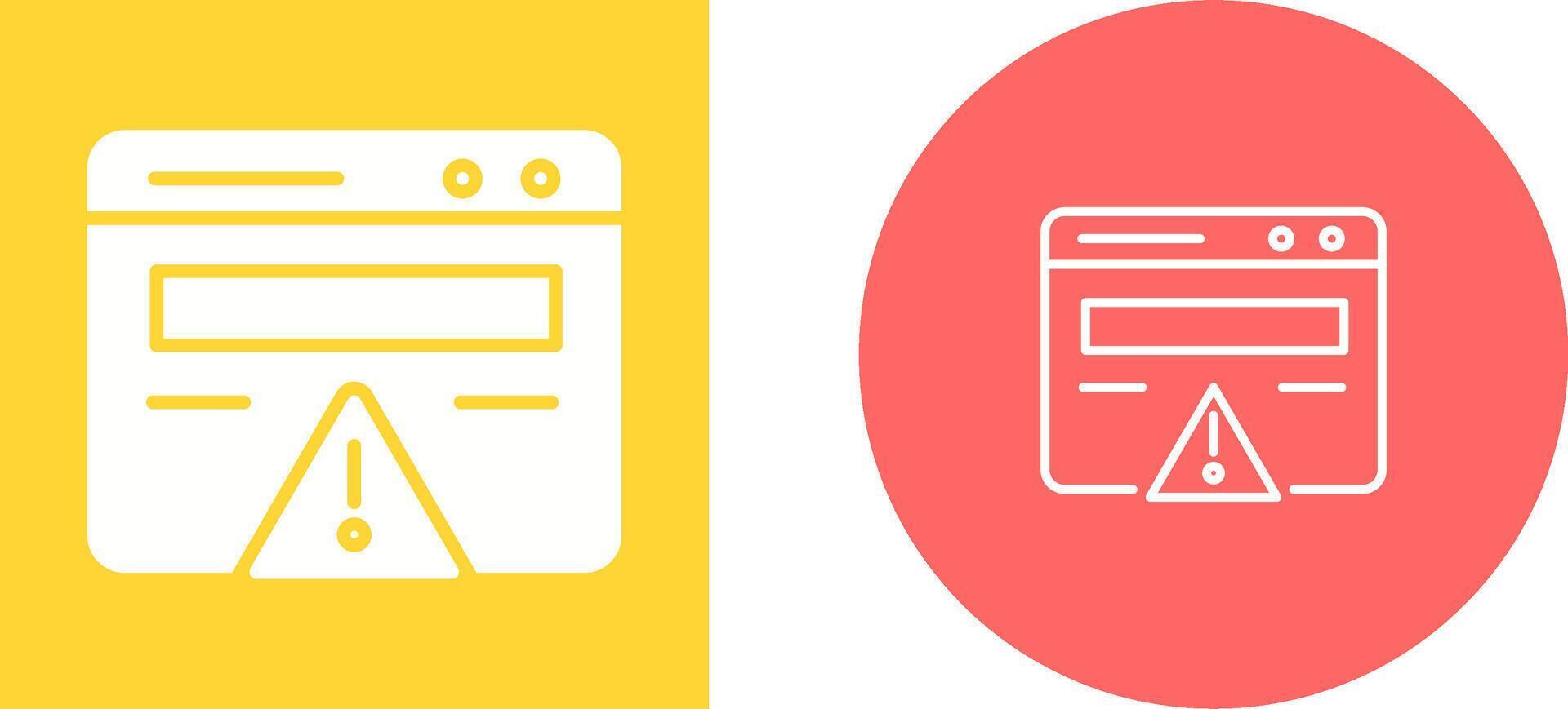 Web Error Vector Icon