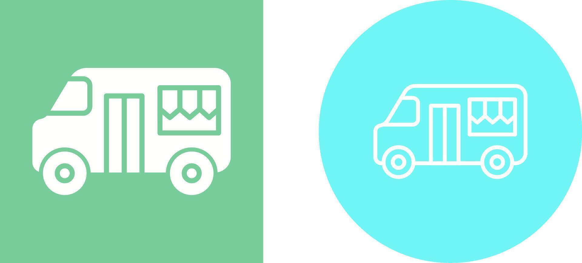 Fast Food Truck Vector Icon