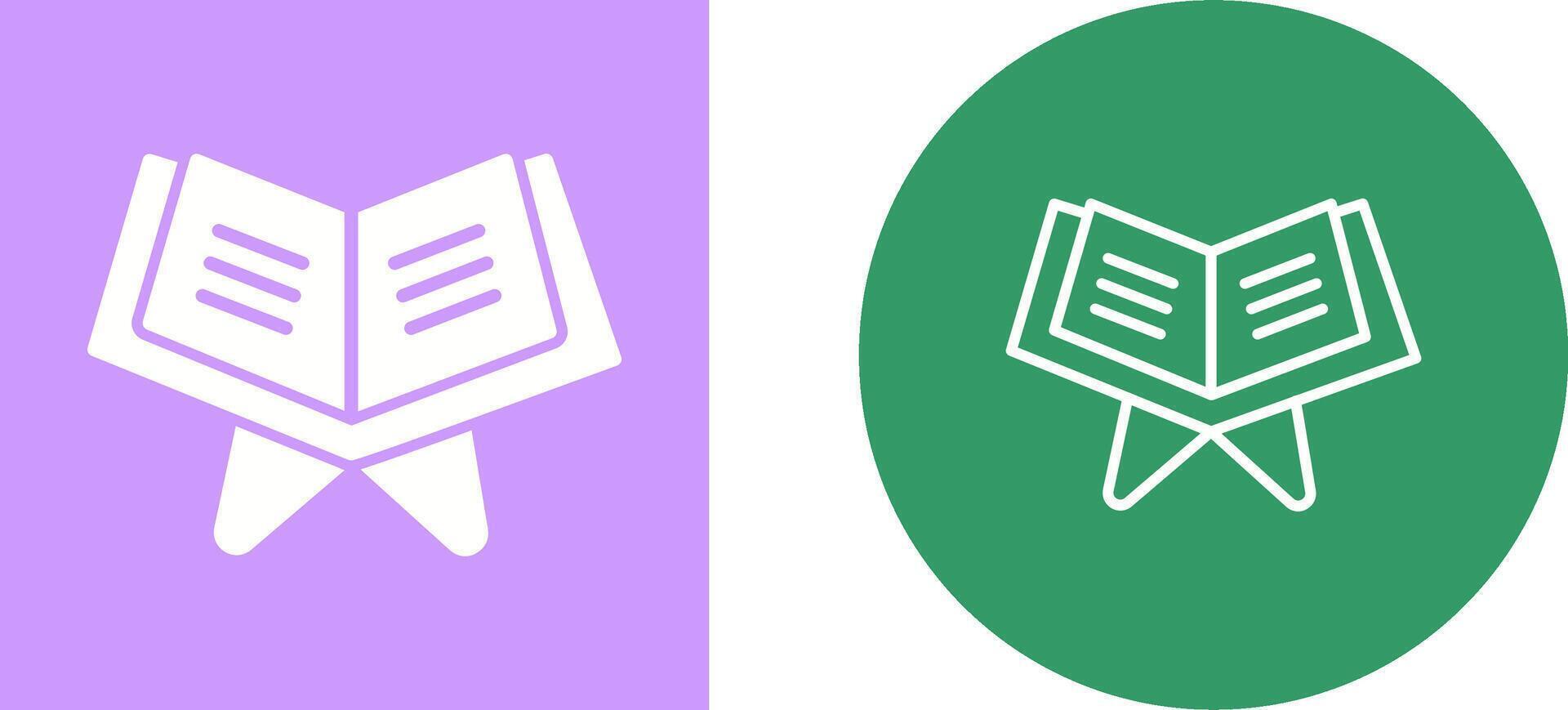 Reading Holy Book Vector Icon