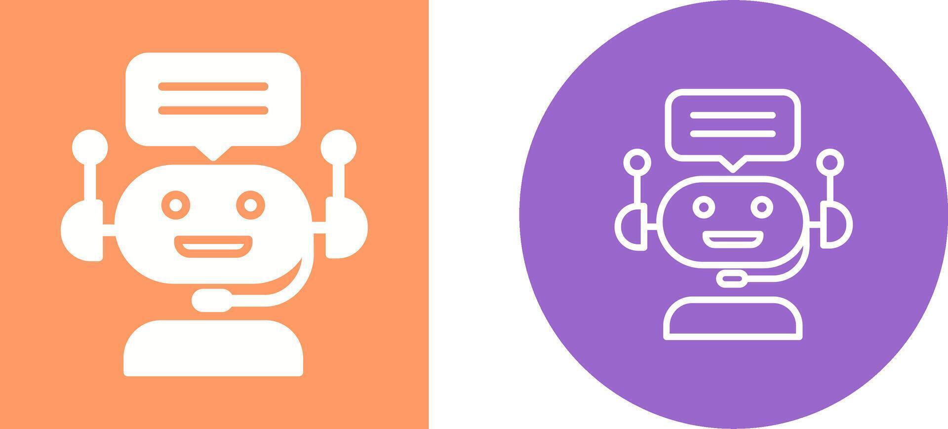 Chat Bot Vector Icon