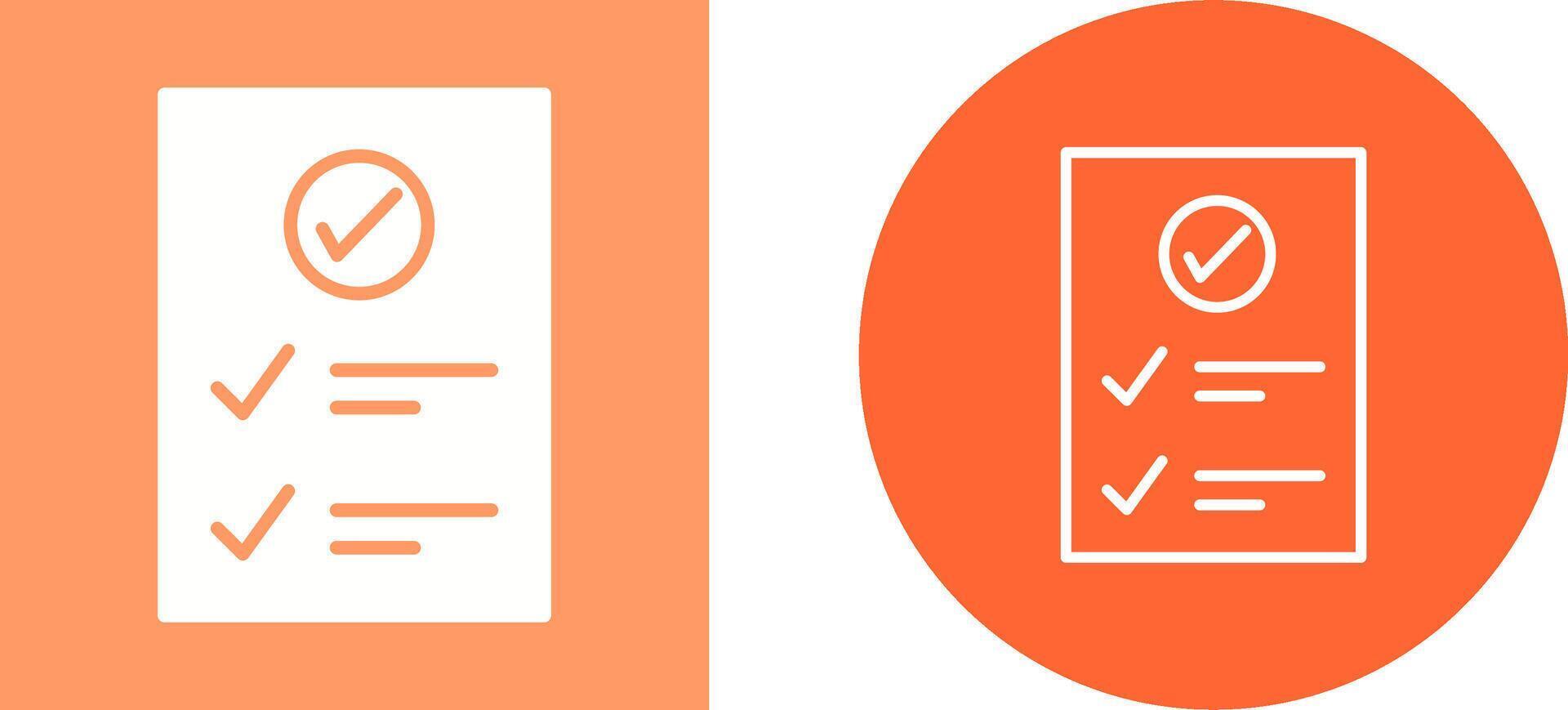 Check Up List Vector Icon