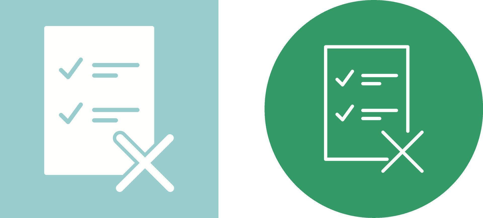Fake List Vector Icon