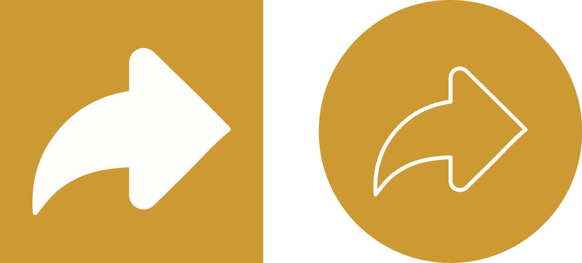 Right Back Arrow Vector Icon