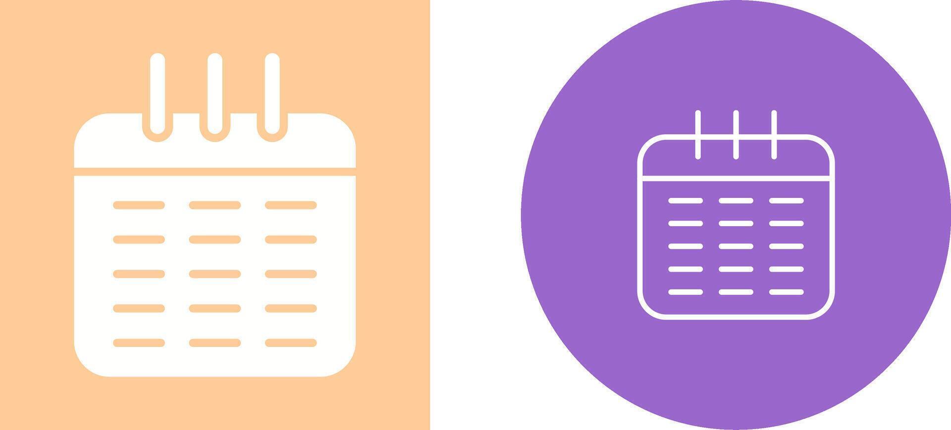 Calendar Vector Icon