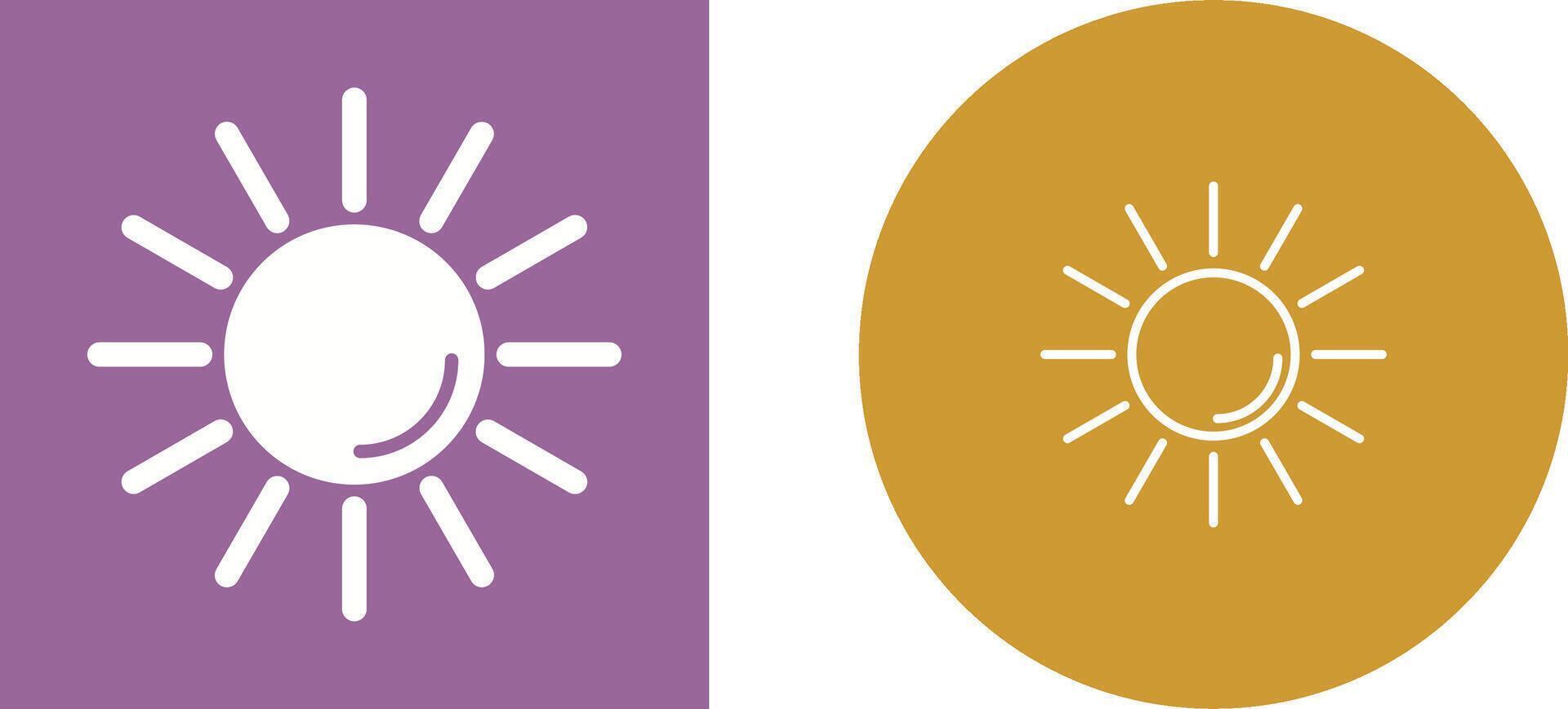 UV Radiation Vector Icon