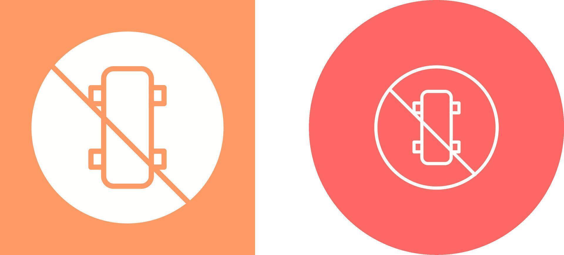 No Skating Vector Icon