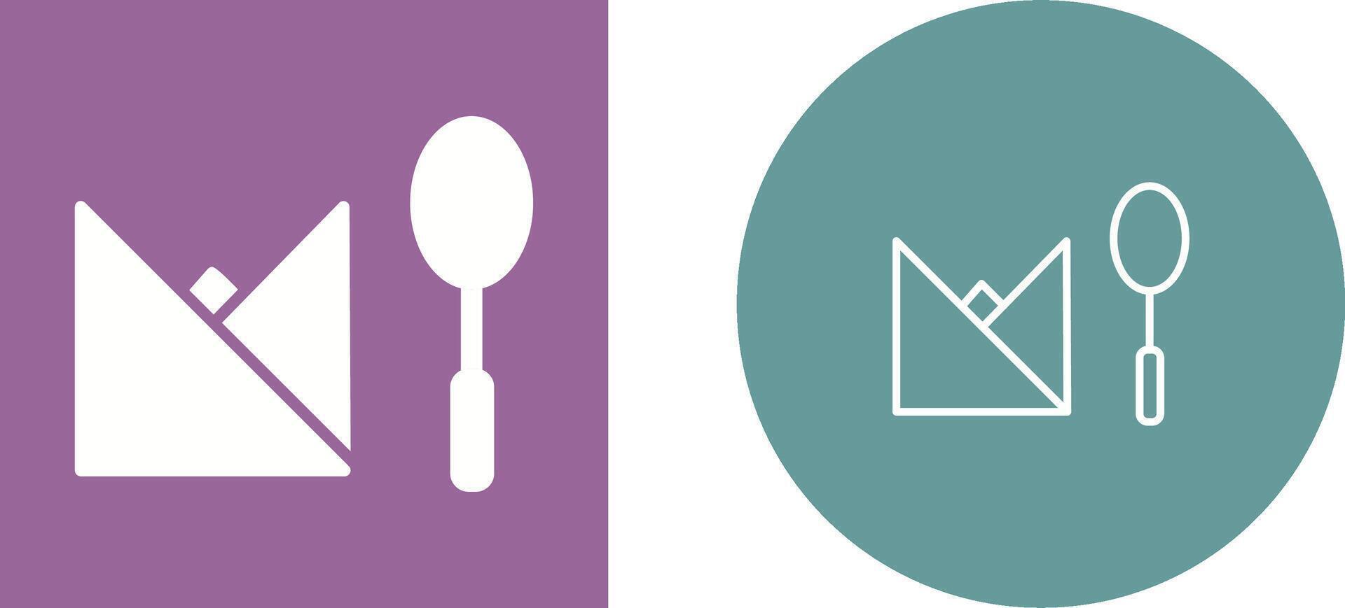 Spoon and Napkin Vector Icon