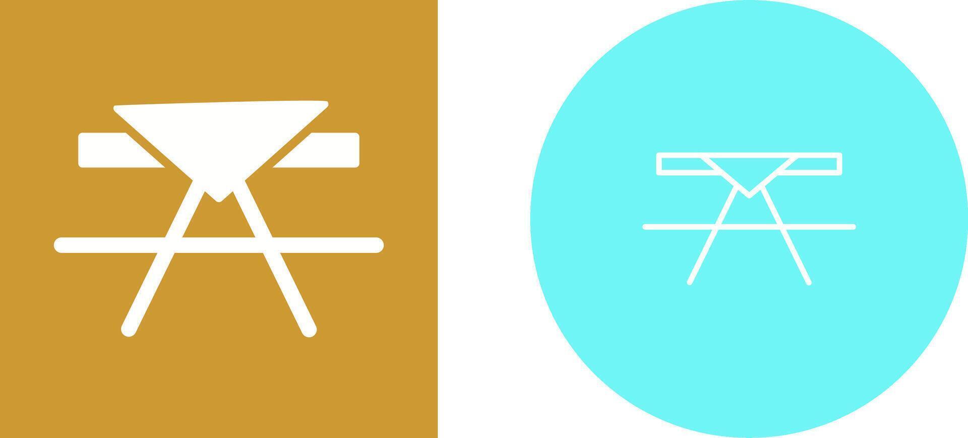 Picnic Table Vector Icon