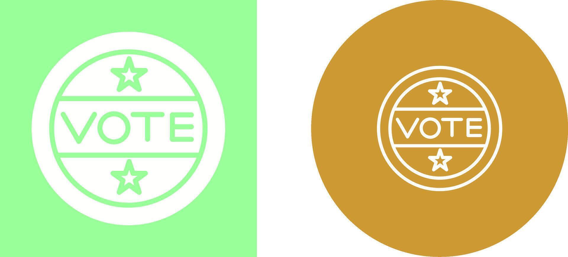 Vote Sticker Vector Icon