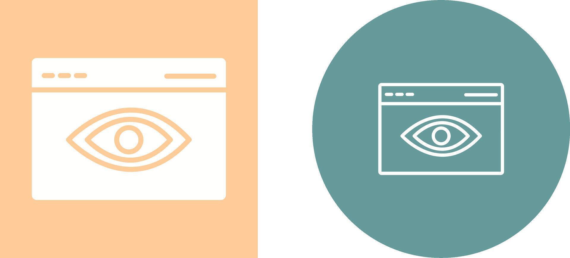 Web Visibility Vector Icon