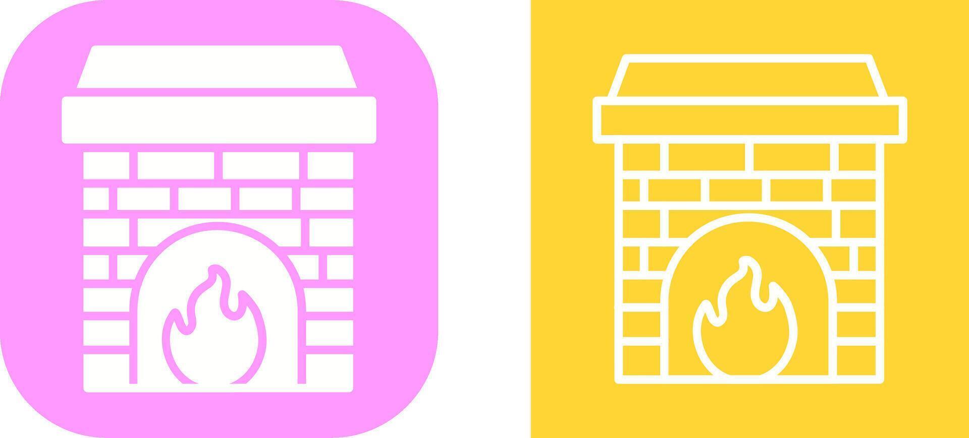 Fireplace Vector Icon