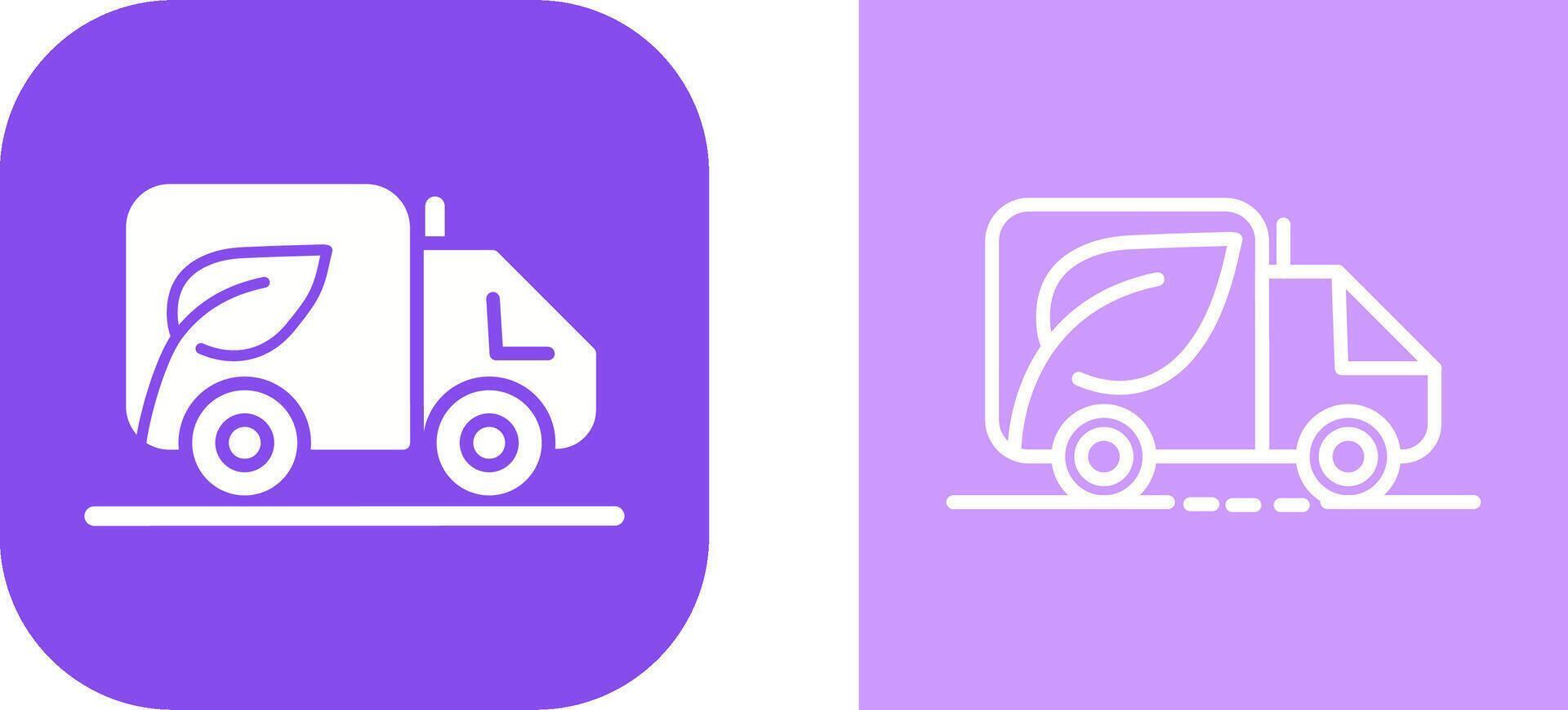 Eco friendly Truck Vector Icon