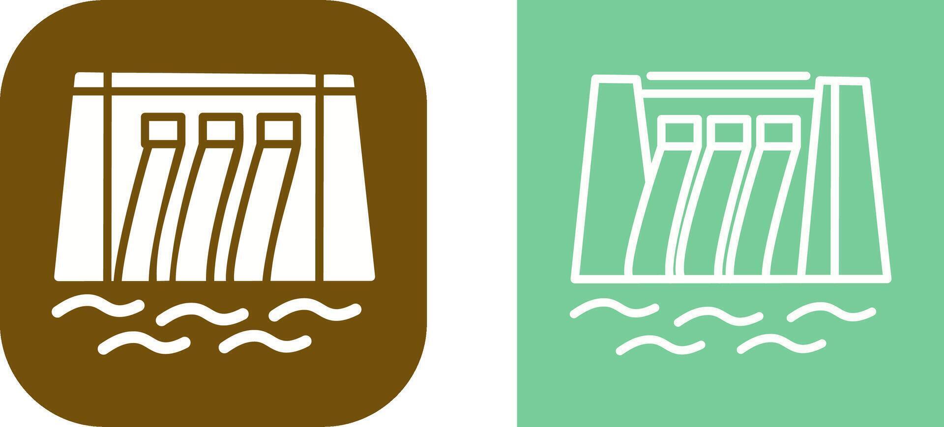 Water Dam Vector Icon