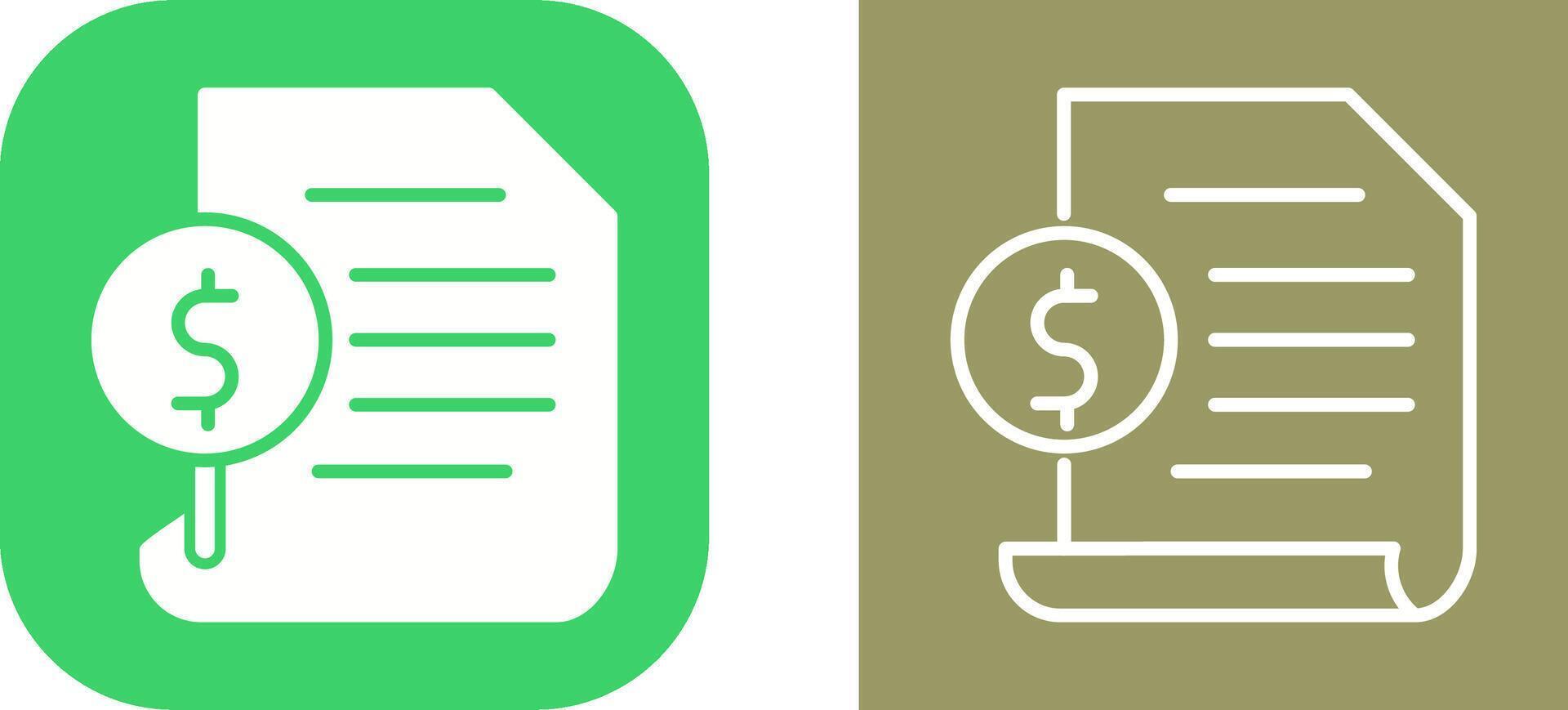 Invoice Vector Icon