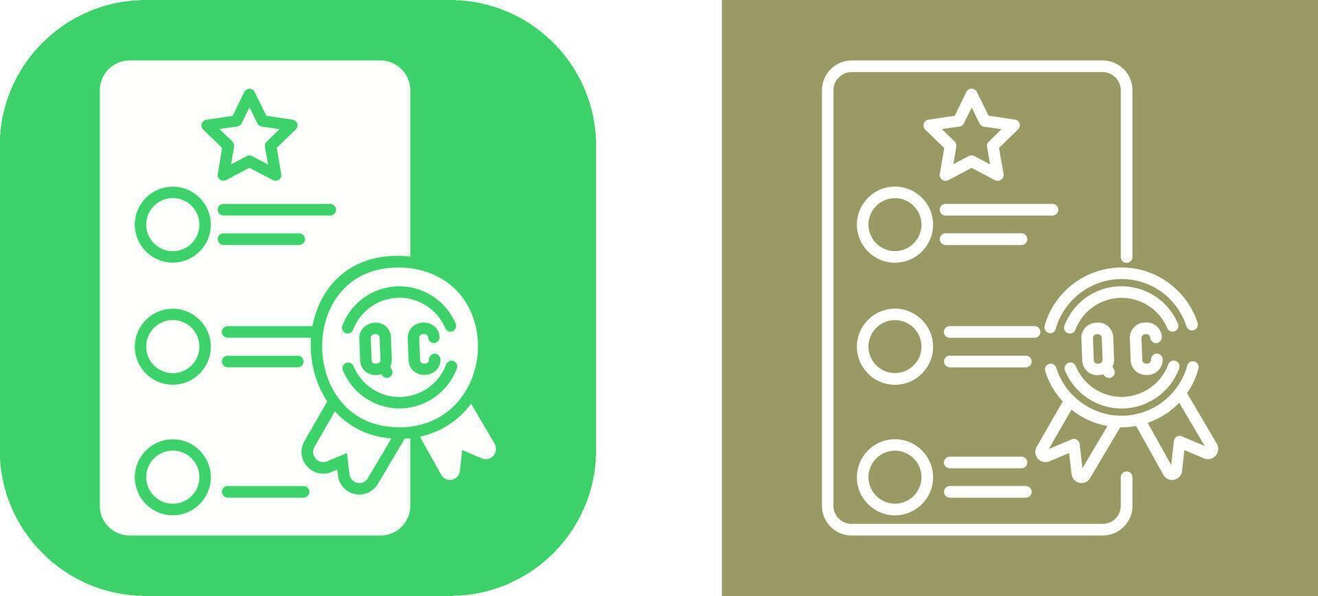 Quality Control Vector Icon