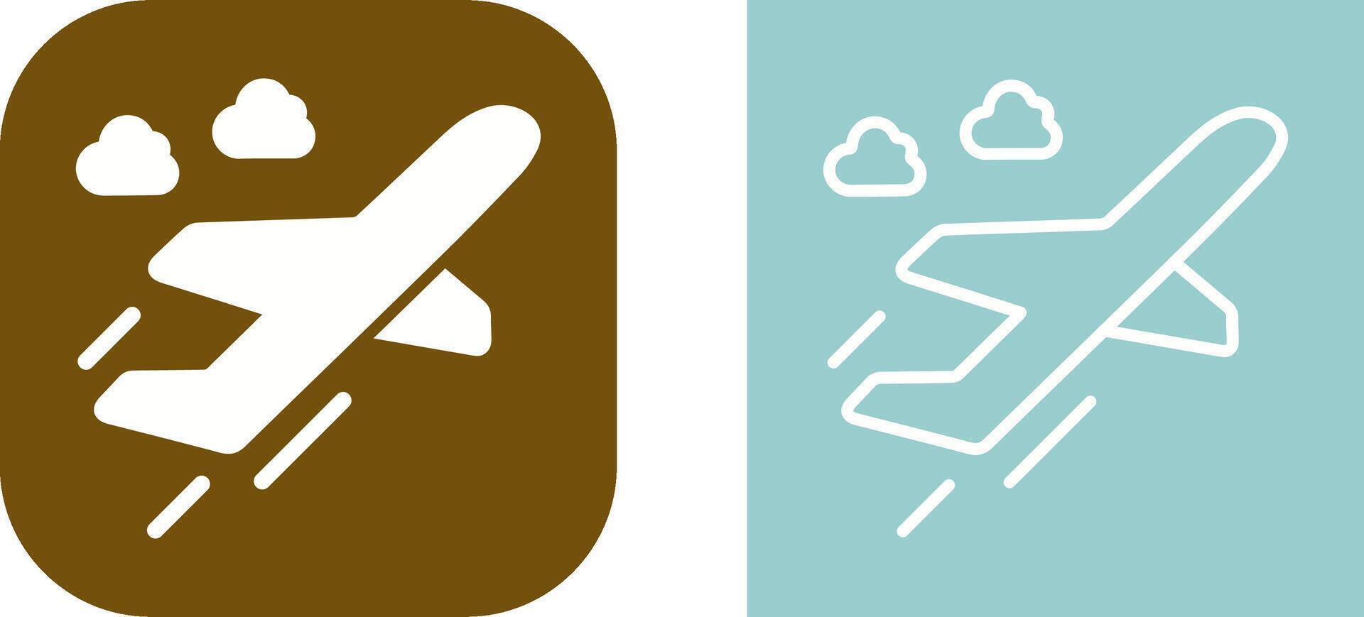 Flight Takeoff Vector Icon