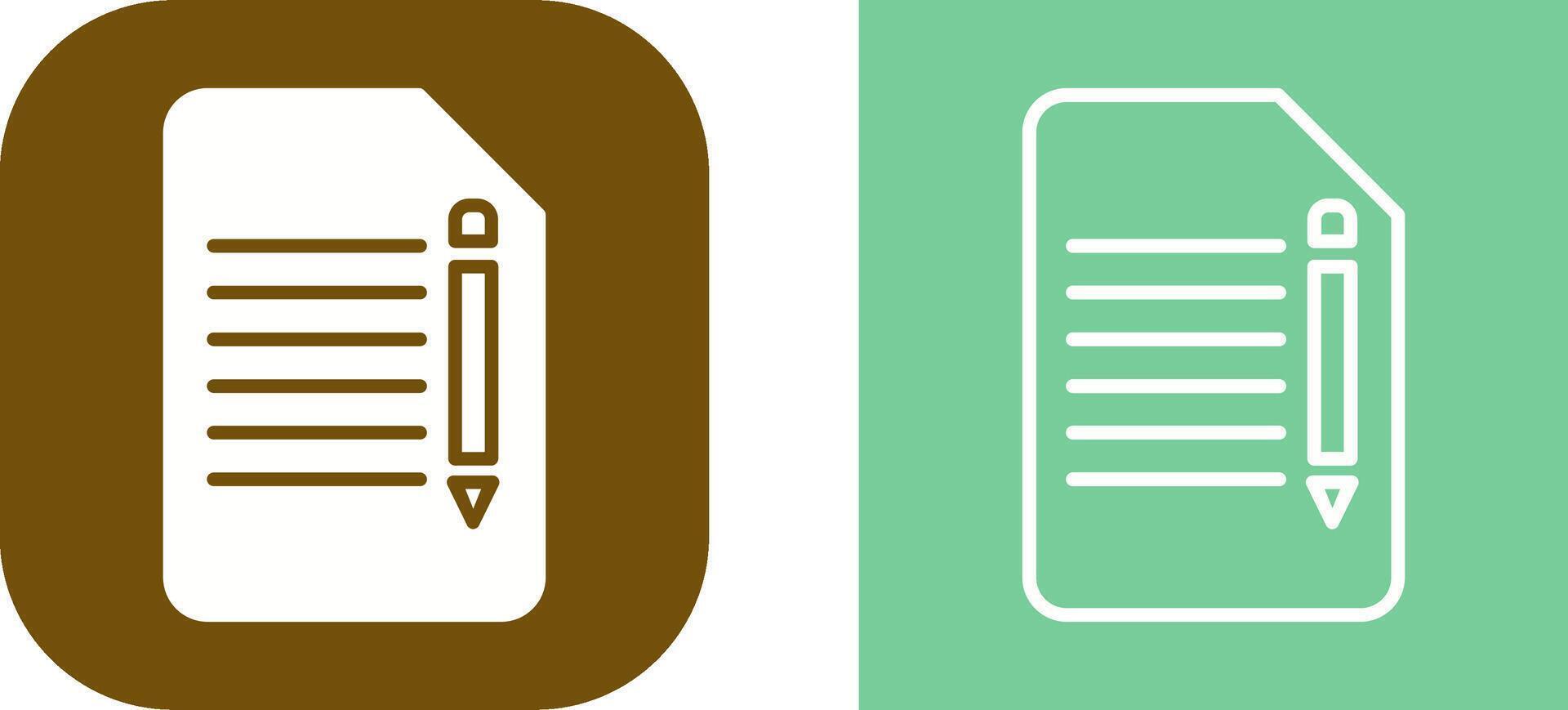 Edit Document Vector Icon