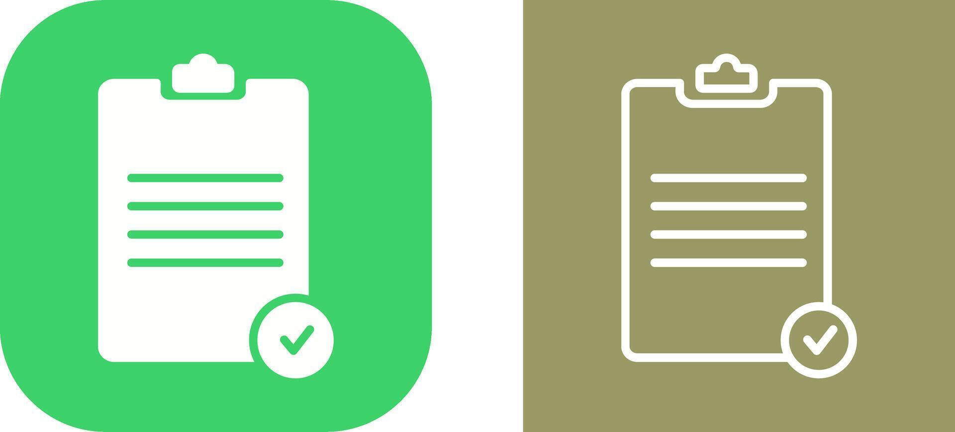 Registered Document Vector Icon