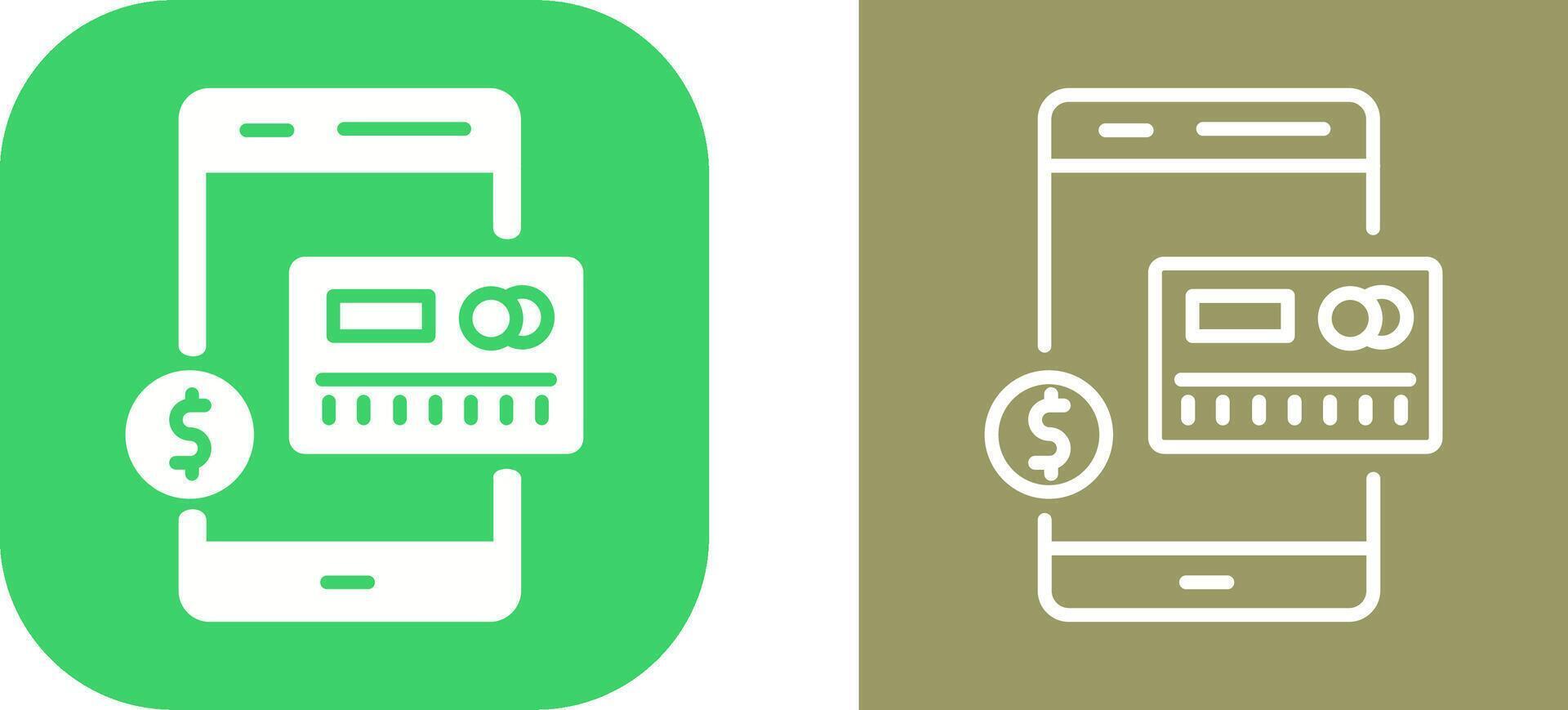 Mobile Banking Vector Icon