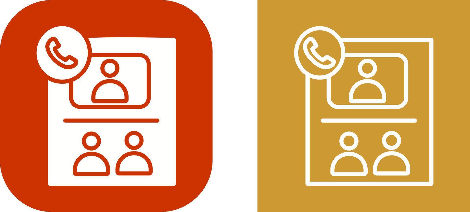 Conference Call Vector Icon