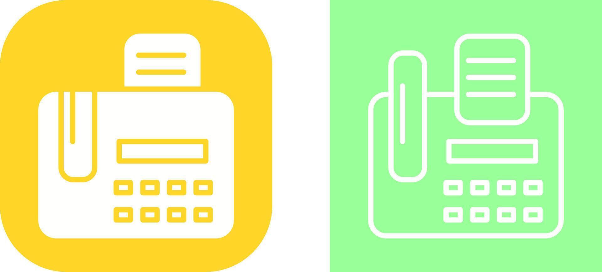 Fax Machine Vector Icon