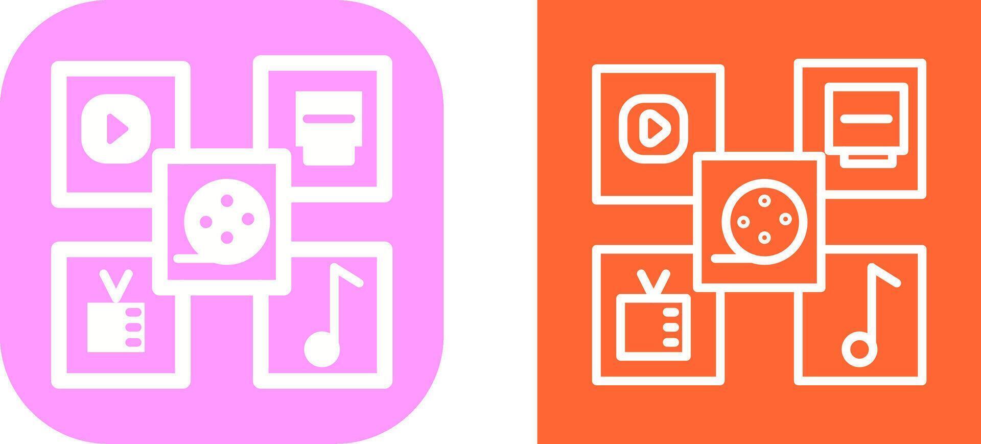 Multimedia Vector Icon