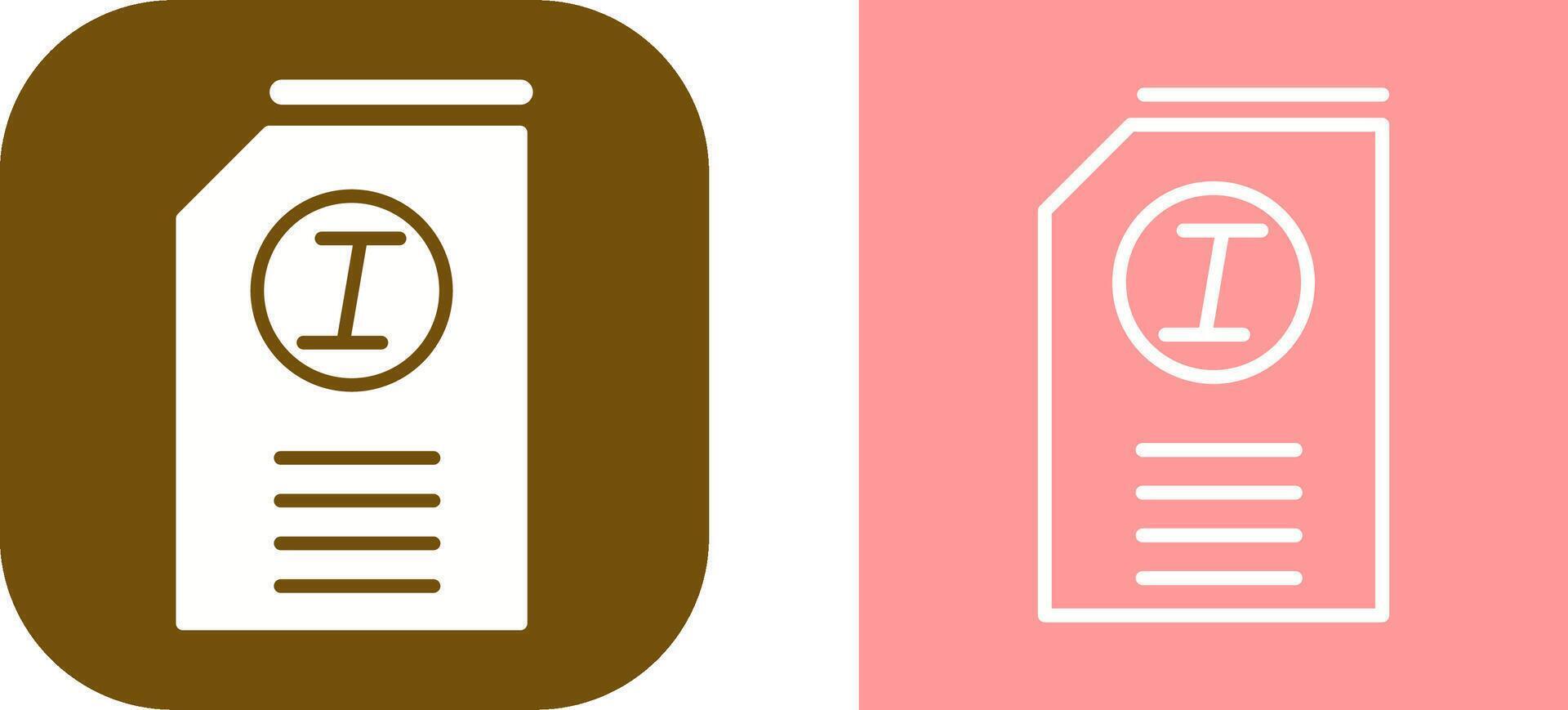 Italic Vector Icon