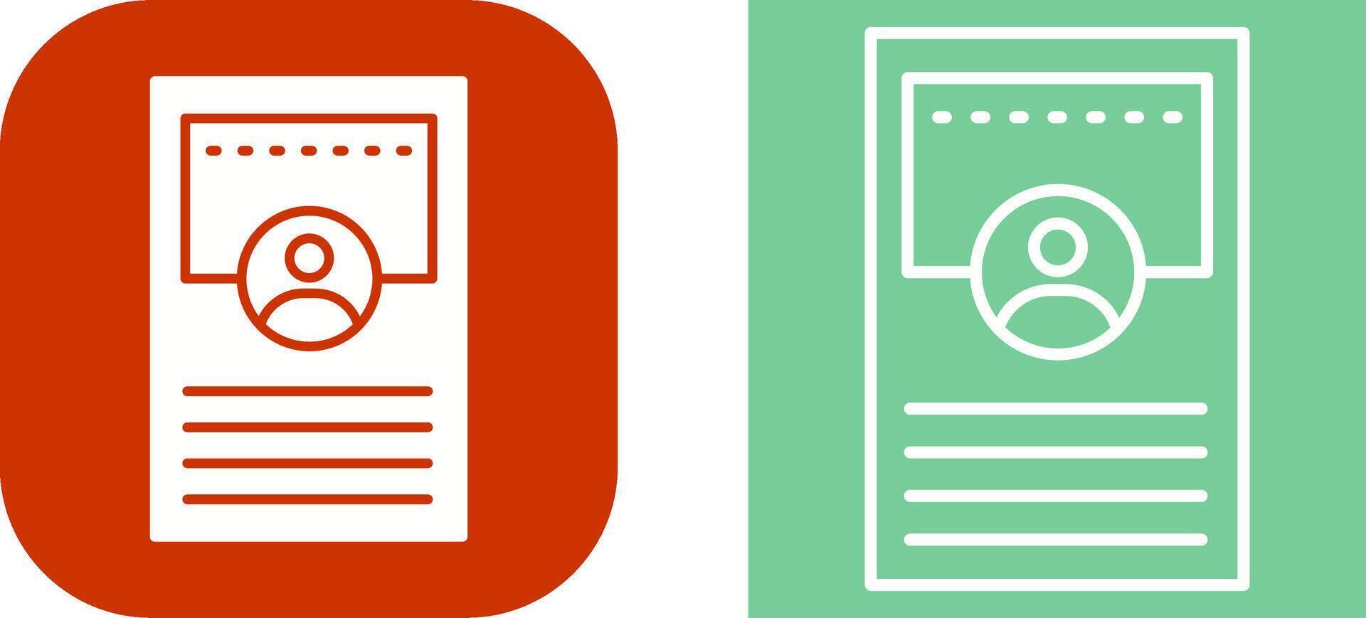 Profile Vector Icon