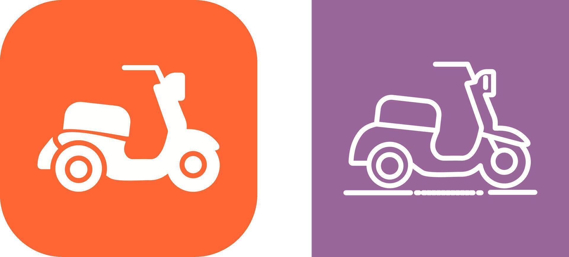 icono de vector de scooter