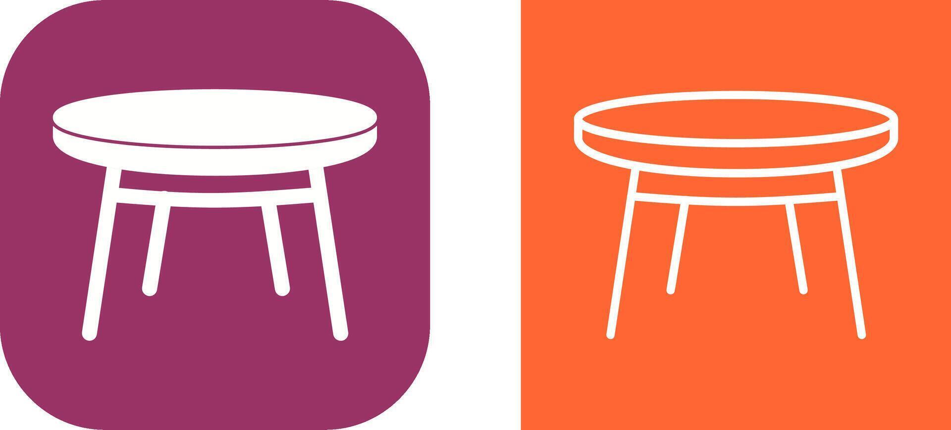 Small Table Vector Icon