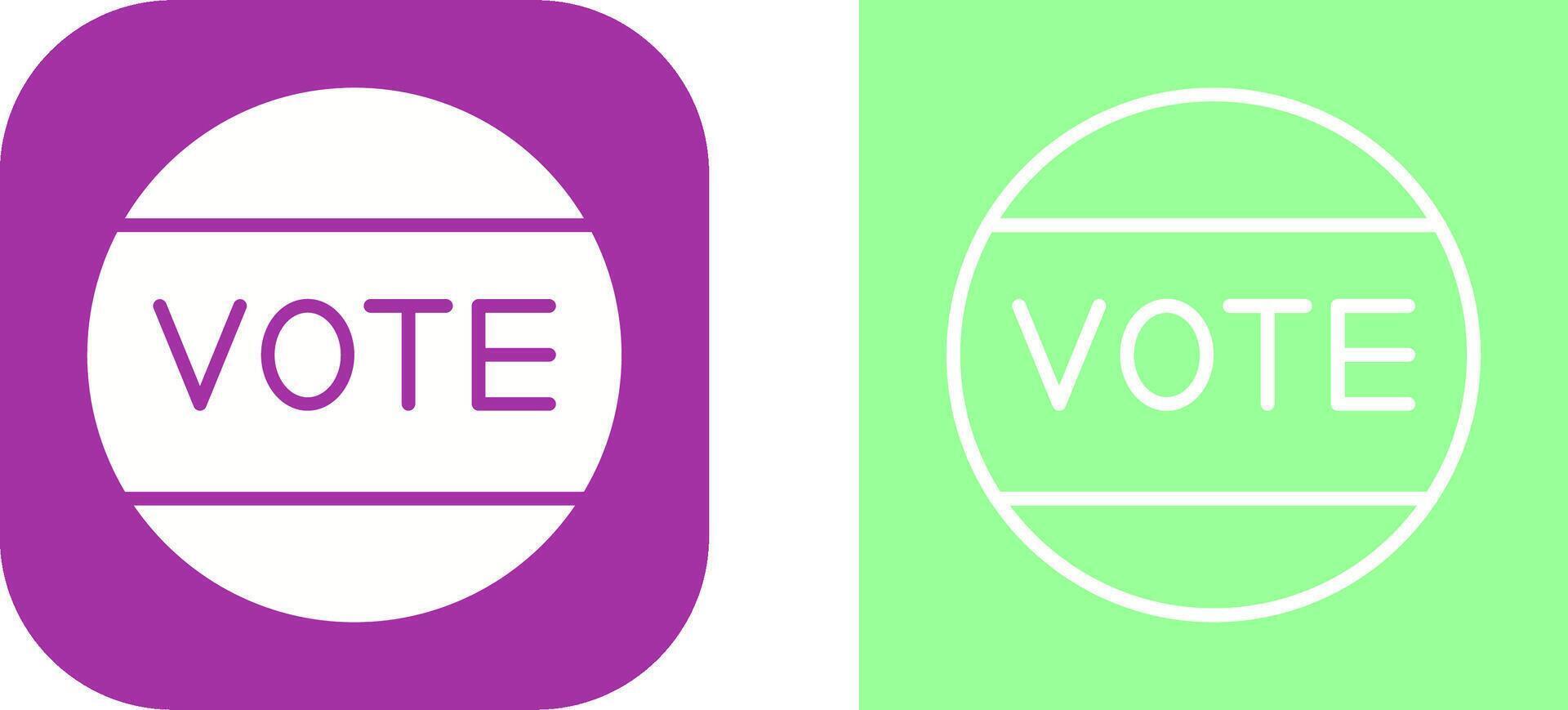 icono de vector de voto