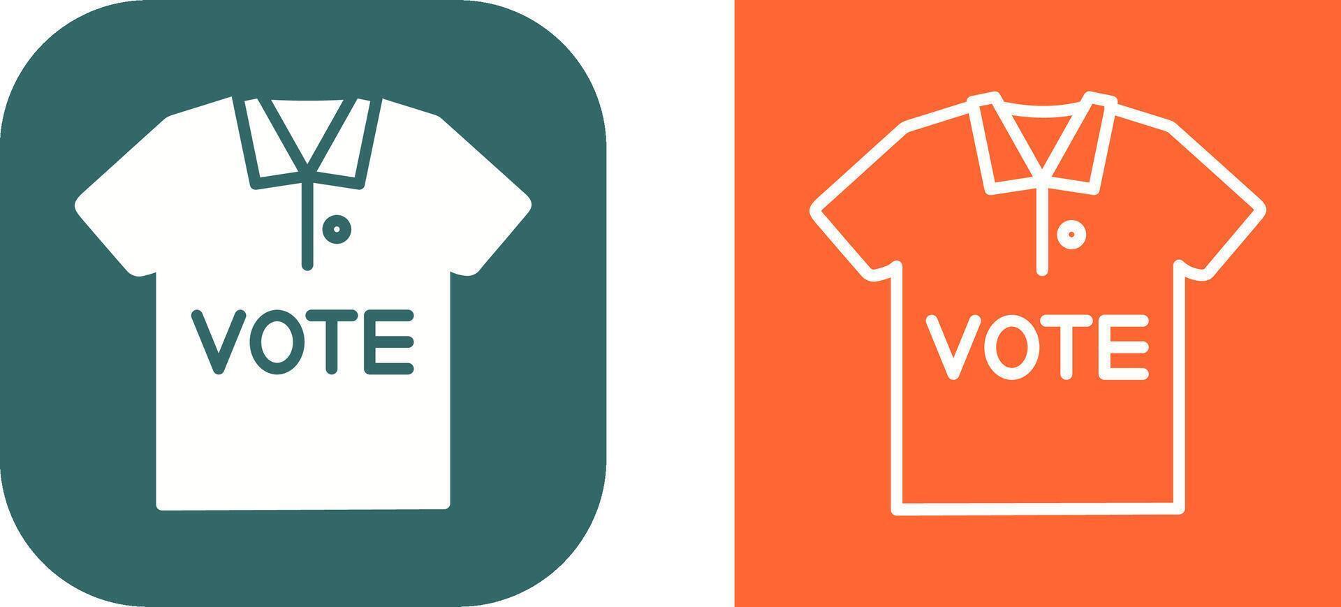 icono de vector de camiseta