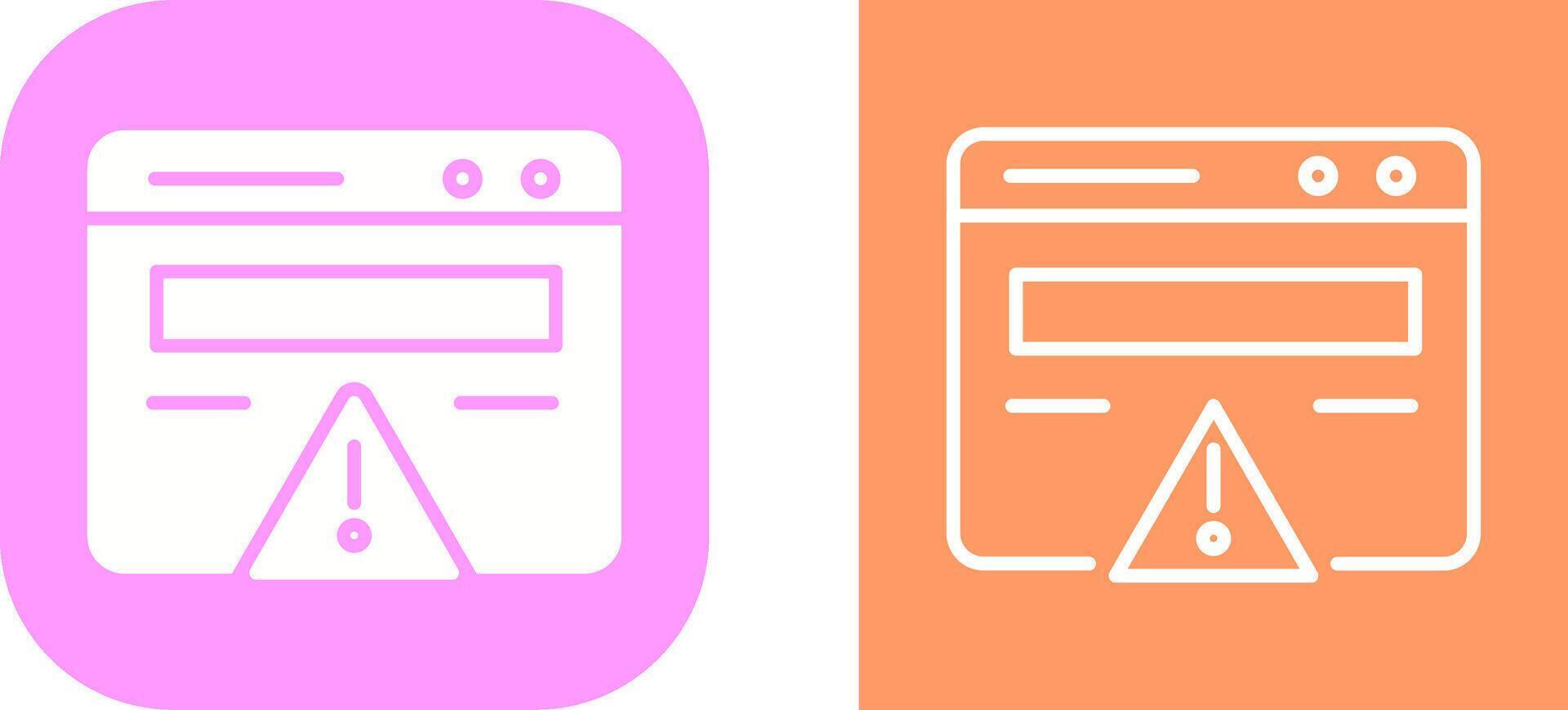Web Error Vector Icon