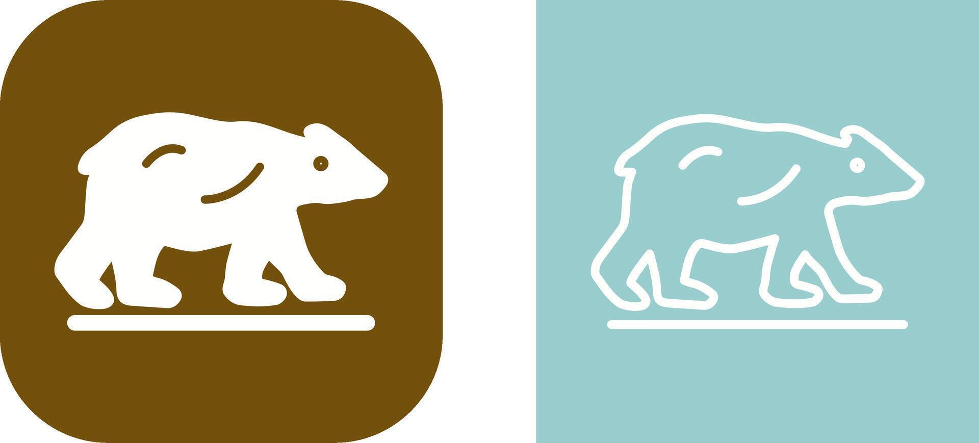 Polar Bear Vector Icon