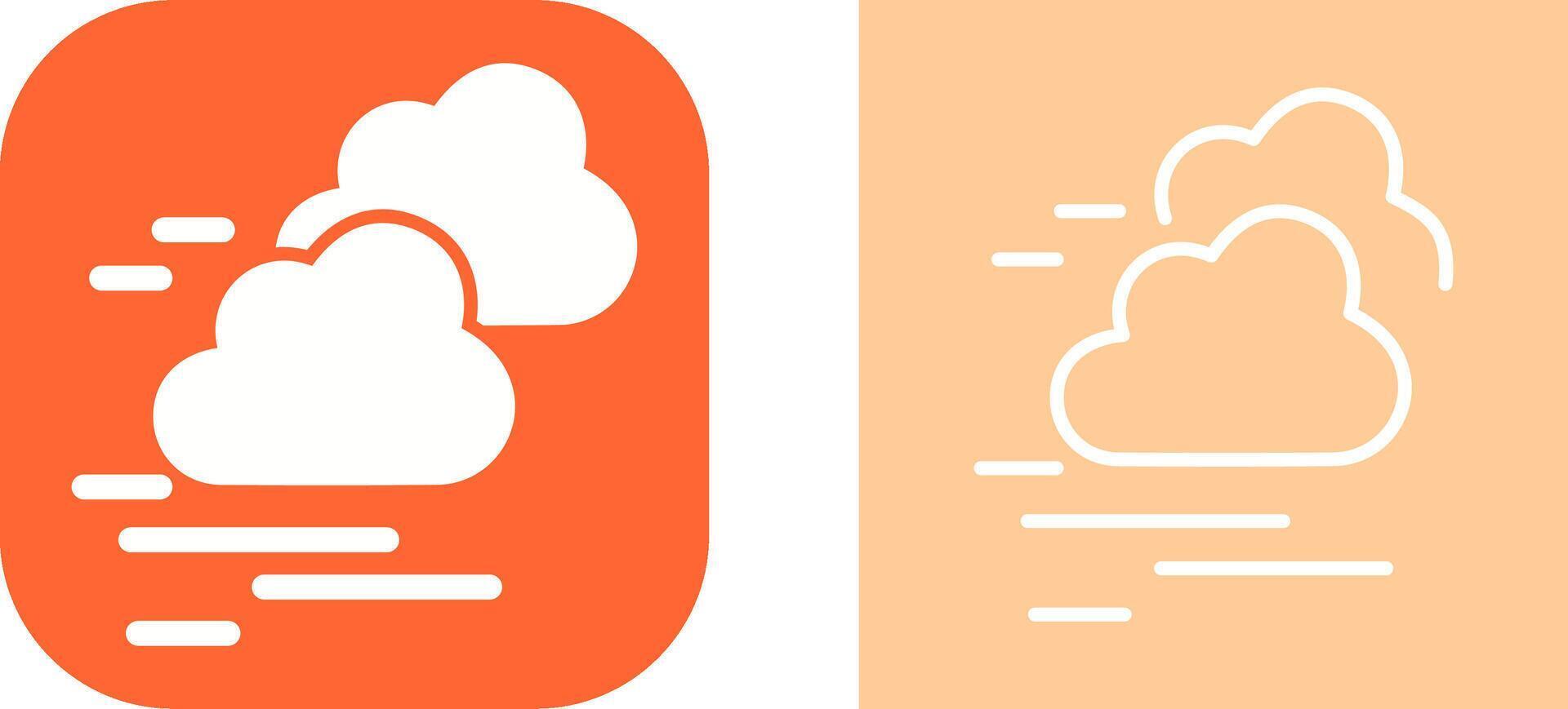 icono de vector de nube