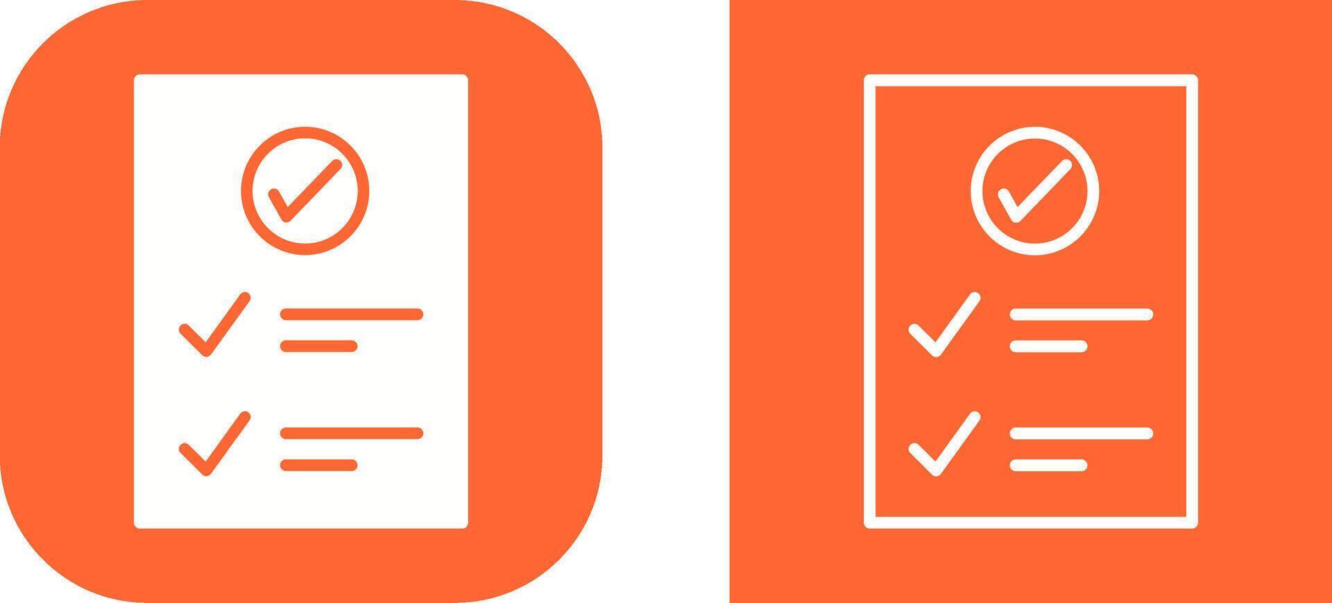Check Up List Vector Icon