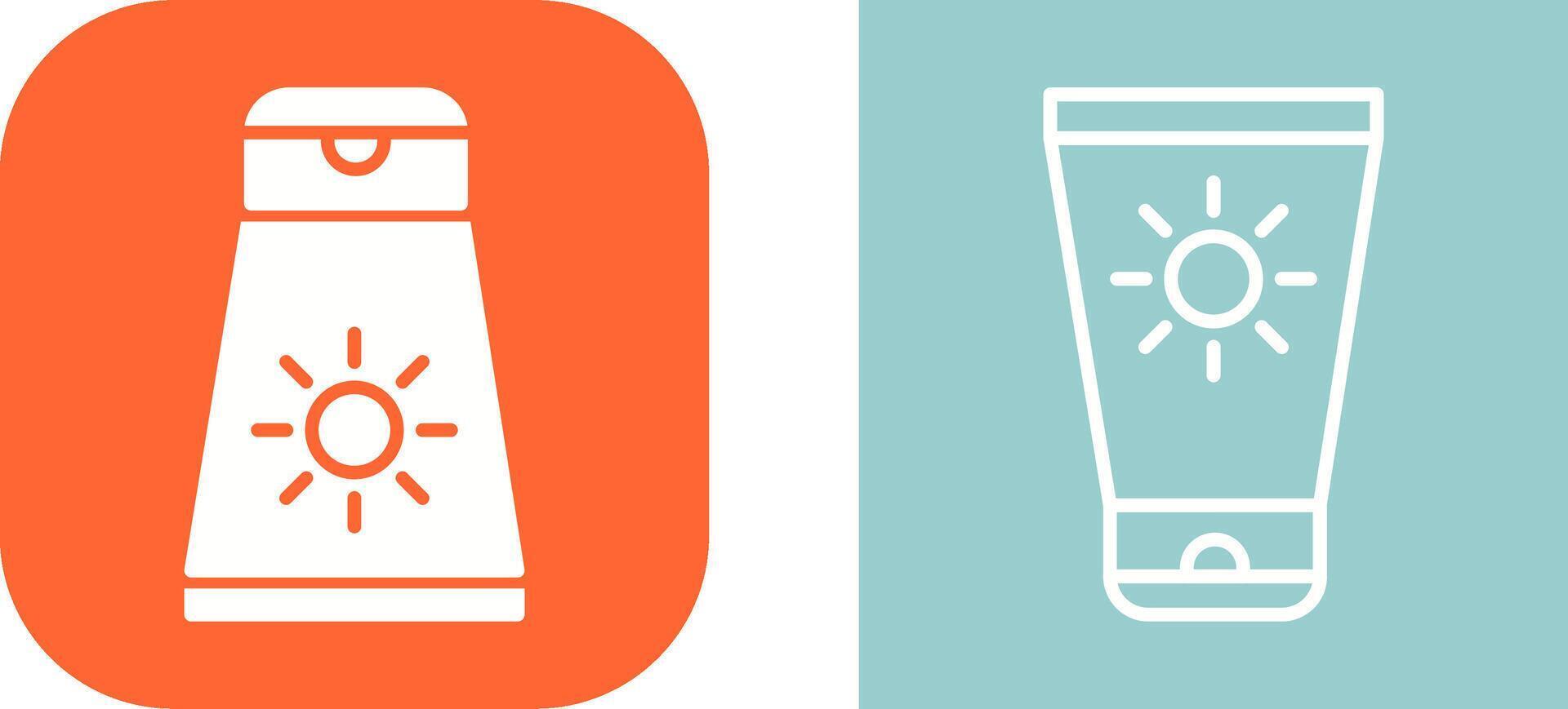 Sun Cream Vector Icon