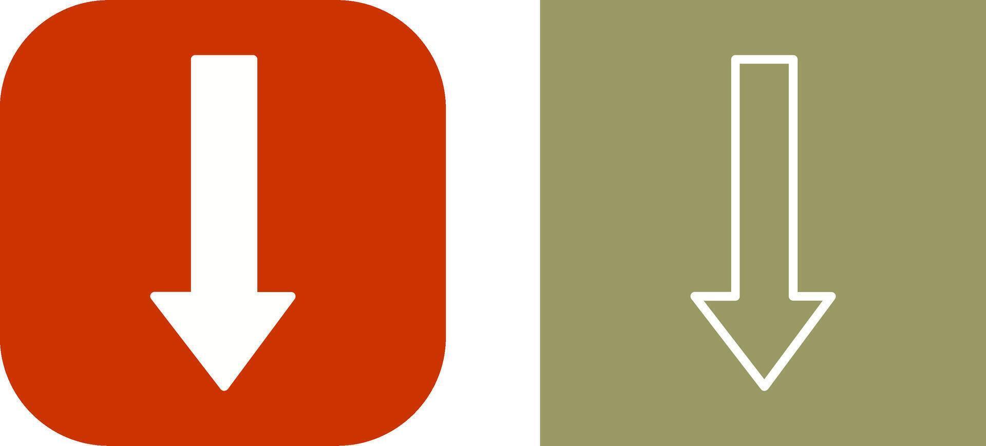 Arrow Down Vector Icon