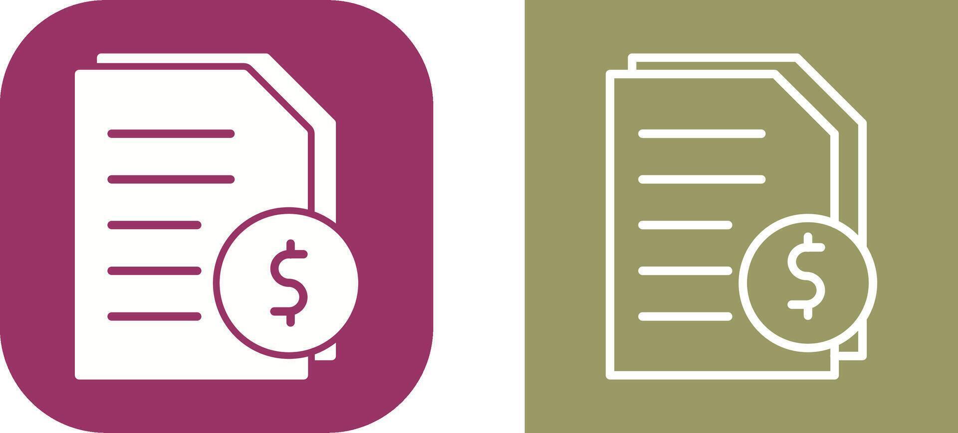 Invoices Vector Icon