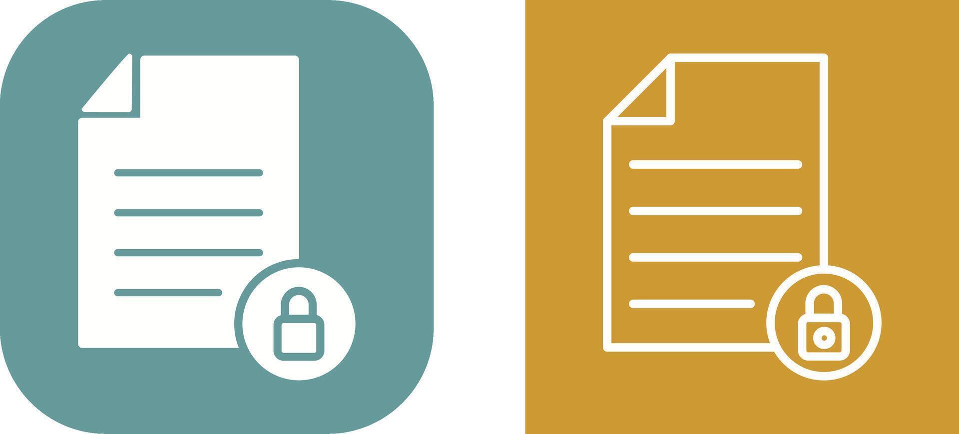 Private Document Vector Icon