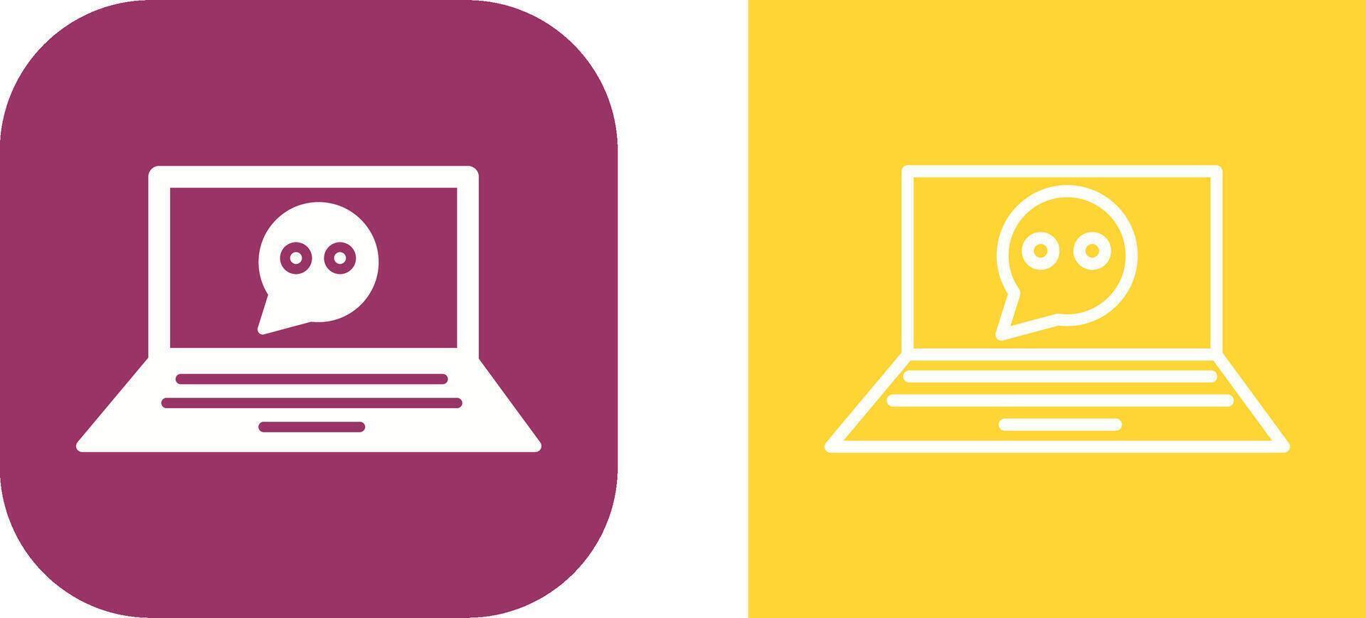 Online Conversation Vector Icon