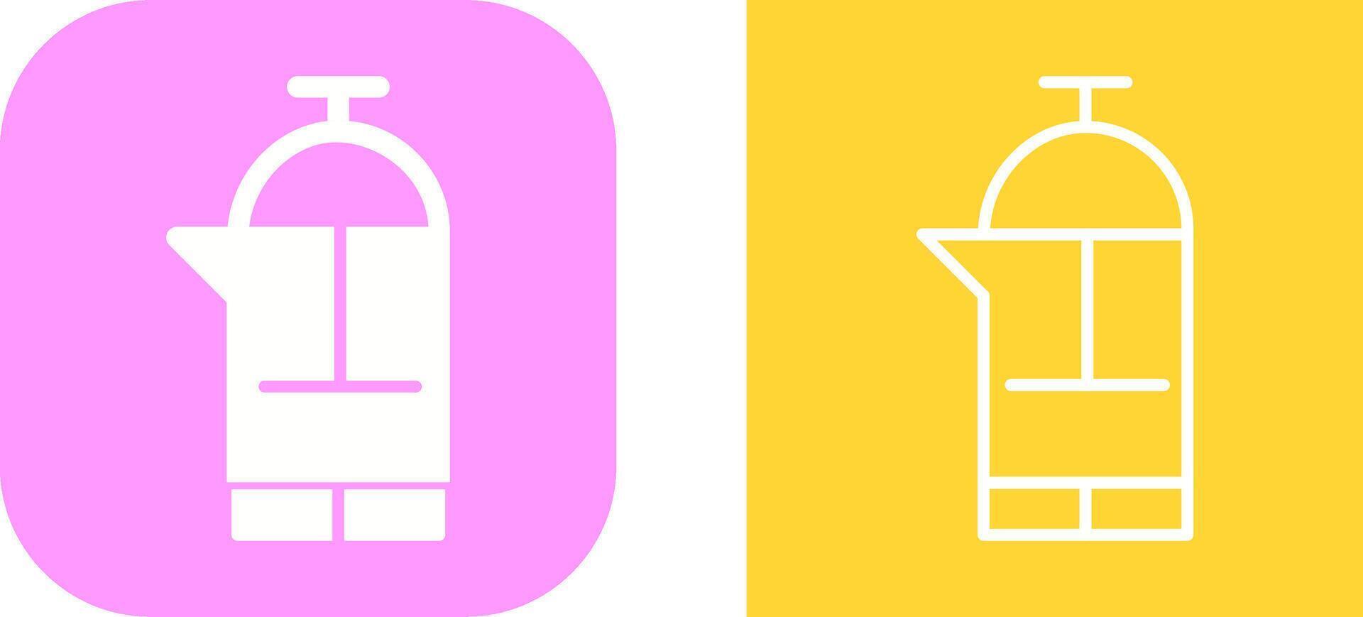 French Press Vector Icon