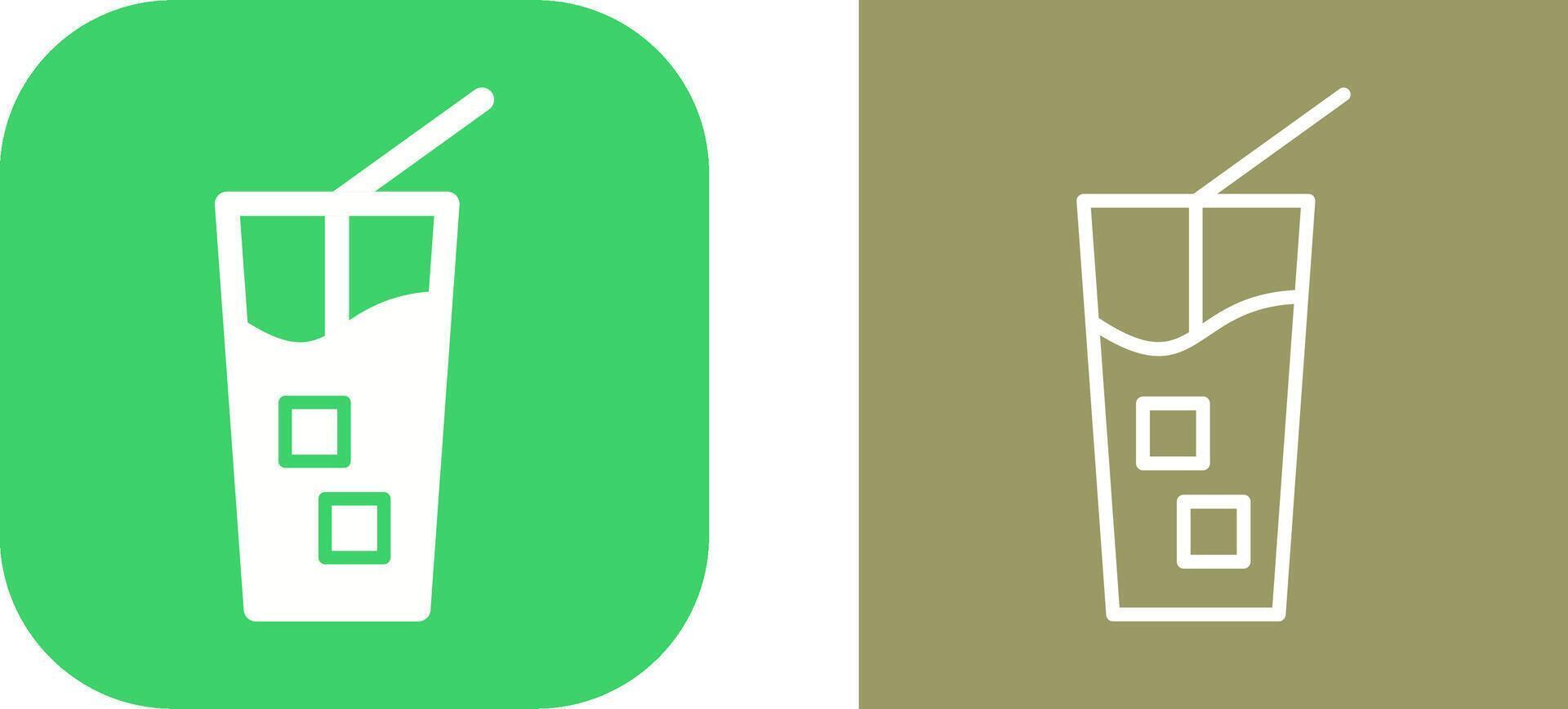 Iced Coffee Vector Icon