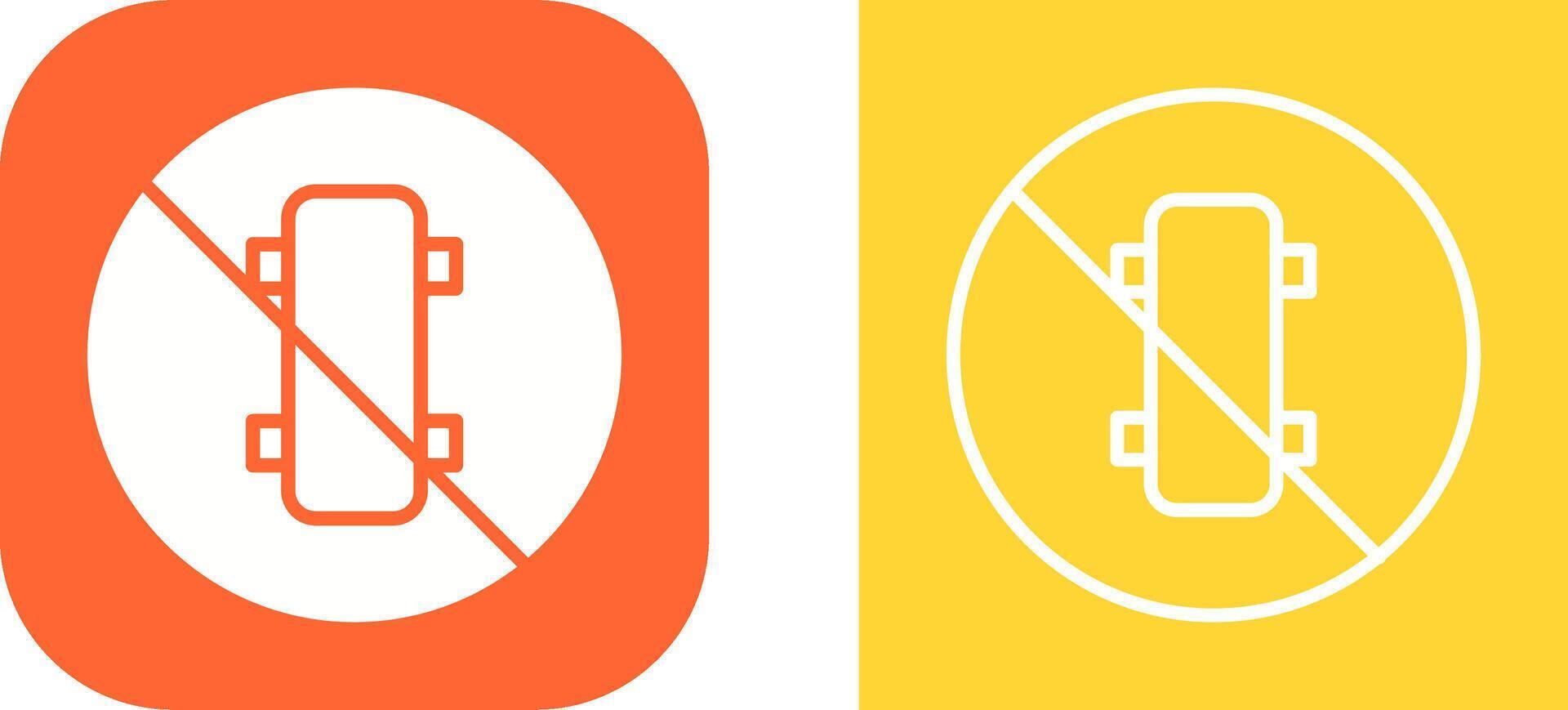 No Skating Vector Icon