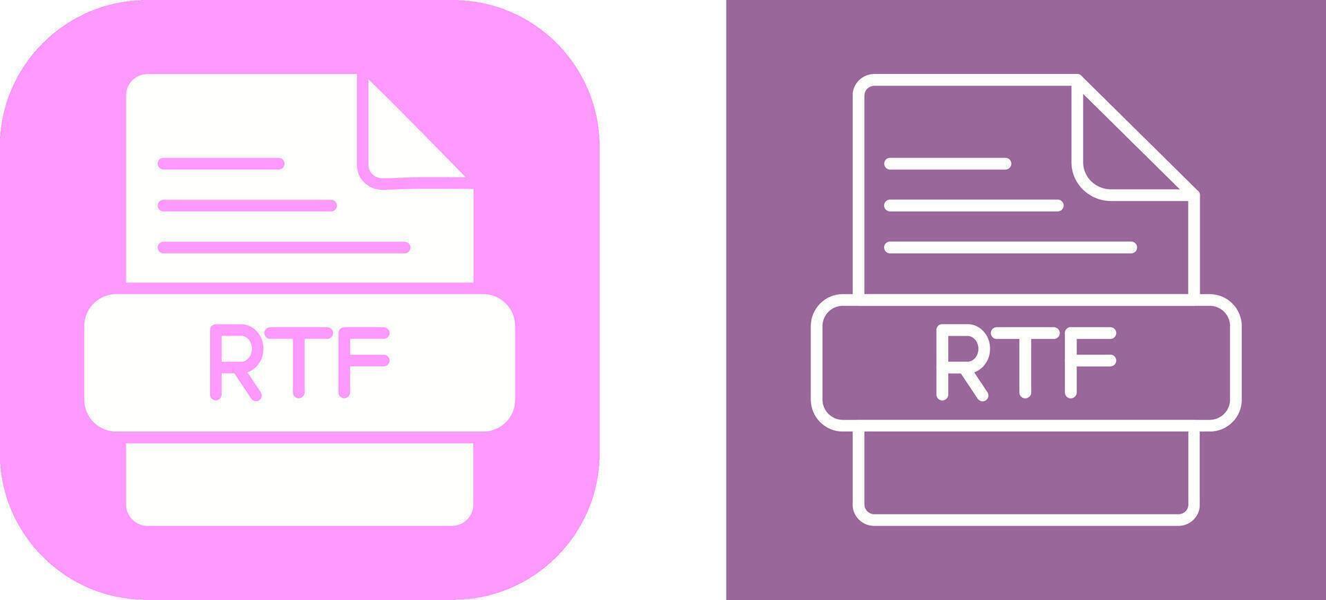 RTF Vector Icon
