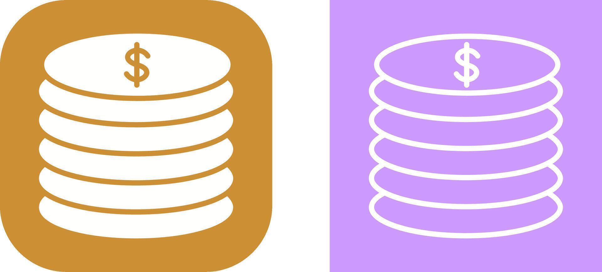 Stack of Coins Vector Icon