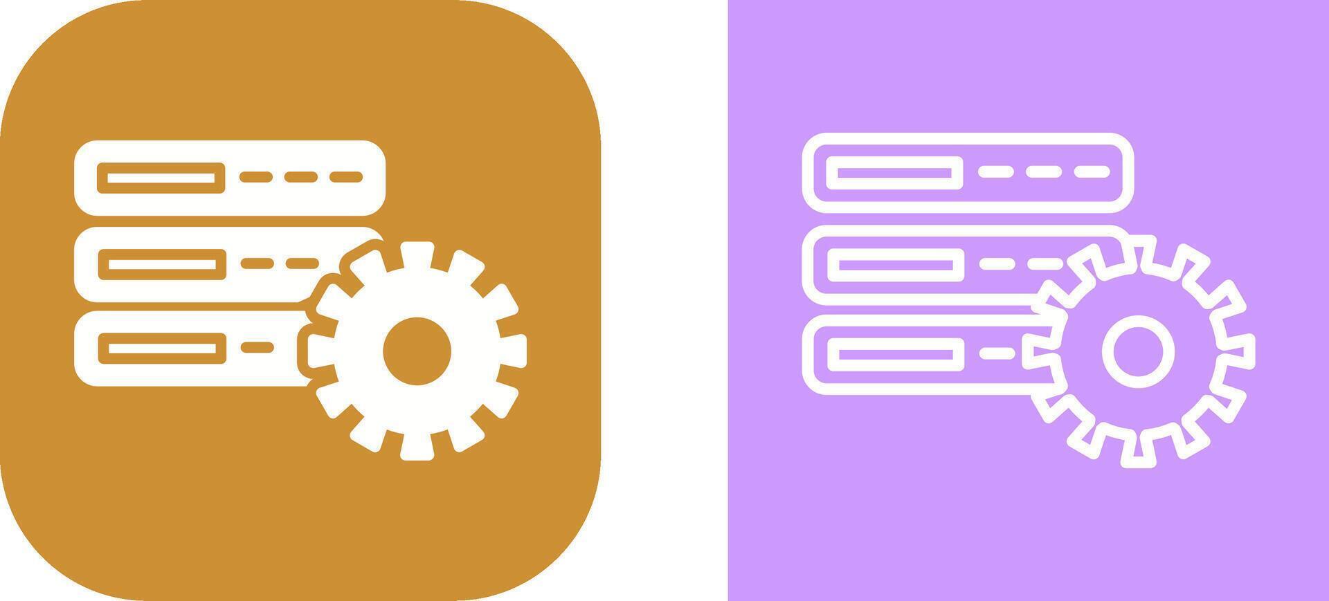 Database Setting Vector Icon