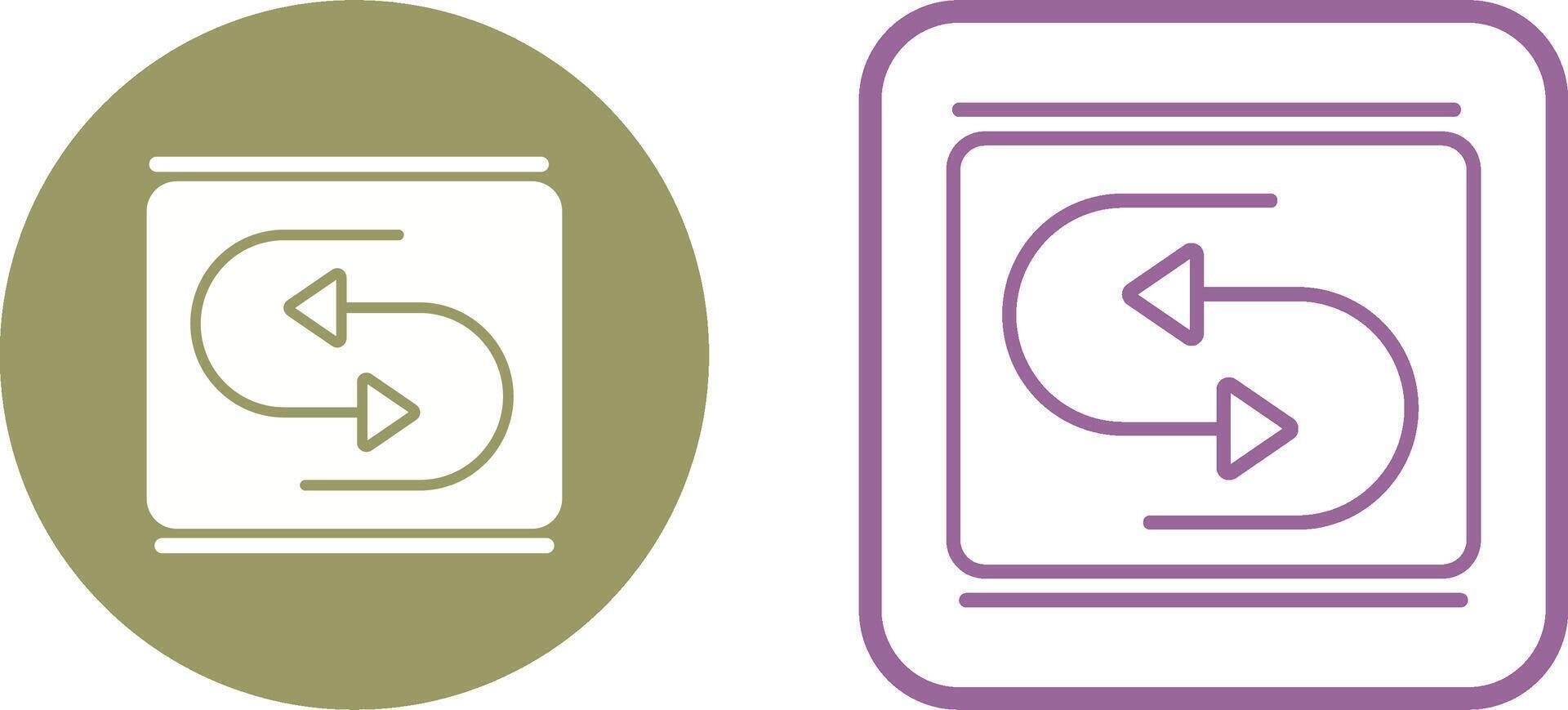 Reverse Arrow Vector Icon